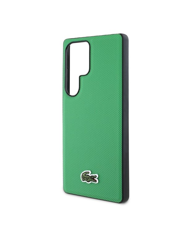 Lacoste Iconic Petit Pique Woven Logo MagSafe Case Чехол для Samsung Galaxy S25 Ultra