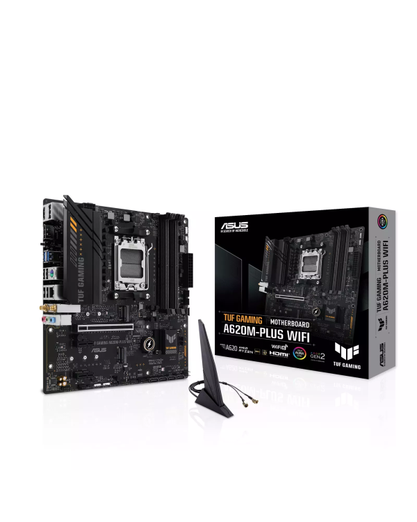 Asus TUF Gaming A620M-PLUS WIFI Материнская плата AMD A620 / Socket AM5 / Micro-ATX / Wi-Fi