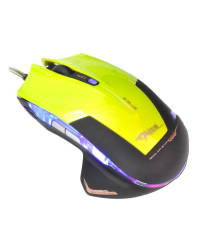 E-Blue EMS124GR Игровая мышь с Дополнительными кнопками / LED Подсветка RGB / 2400 DPI / Avago Chipset / USB Зеленая