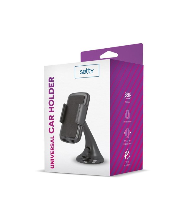 Setty K100 Универсальный держатель с ротацией на стекло