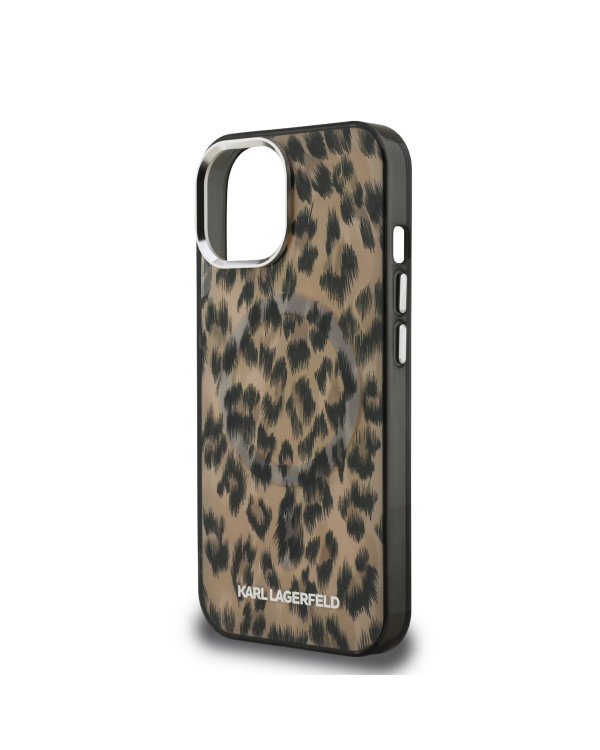 Karl Lagerfeld IML Leopard MagSafe Case Чехол для Apple iPhone 15