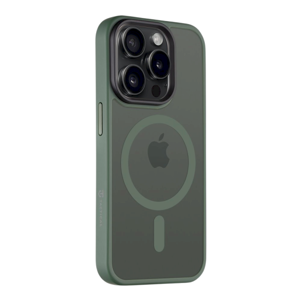 Обложка книги «Tactical MagForce Hyperstealth Cover Защитный чехол для iPhone 15 Pro / лесной зелёный»