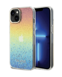 Guess IML Faceted Mirror Disco Iridescent Case Защитный Чехол для iPhone Apple 15