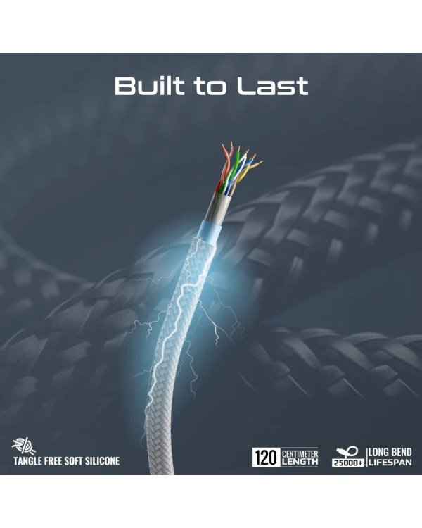 Promate PentaPower Универсальный кабель 6-в-1 USB-C(A) / micro / Lightning / 1,2m