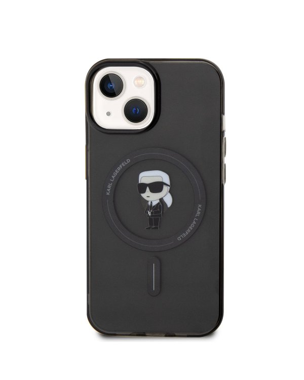 Karl Lagerfeld IML Ikonik MagSafe Case Защитный чехол для iPhone 15 / чёрный