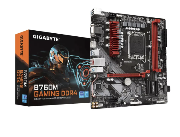 Gigabyte GAMING DDR4 Материнская плата Intel B760 / Express LGA 1700 micro / ATX