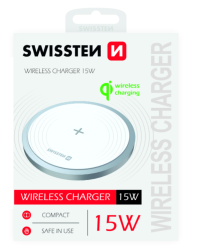 Swissten 15W Беспроводное зарядное устройство с USB-C 1.5m кабелем
