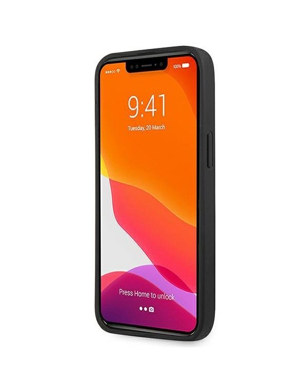 BMW Коллекция M BMHCP13XTRTBK Back Case Кожанный Чехол для телефона Apple iPhone 13 Pro Max Черный