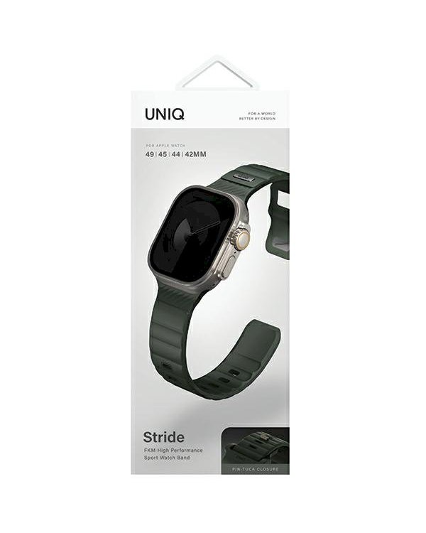 Uniq Stride FKM Rubber Ремешок для Apple Watch Series 1–9 / SE / SE2 / SE3 / Ultra 1 / 2 / 3