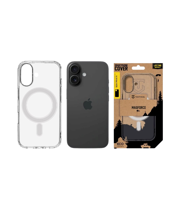 Tactical MagForce Cover Защитный чехол для Apple iPhone 16 / прозрачный