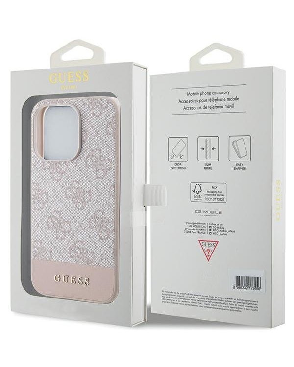 Guess GUHCP15LG4GLPI Чехол для Apple iPhone 15 Pro