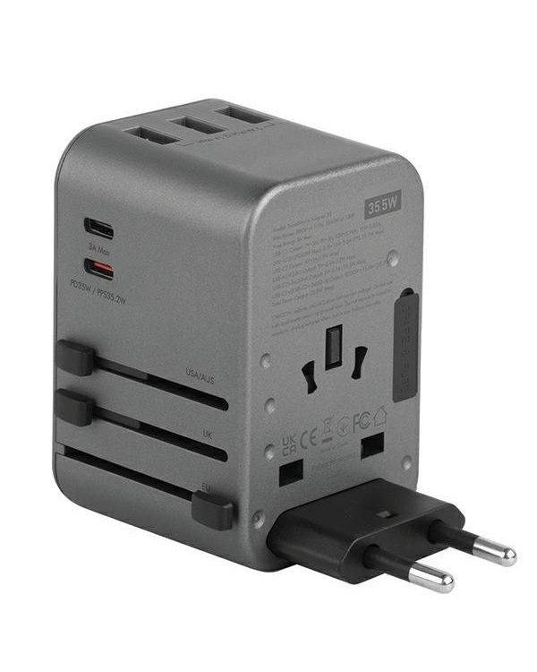 Energea TravelWorld USB-C PD + Универсальный Aдаптер PPS 35W