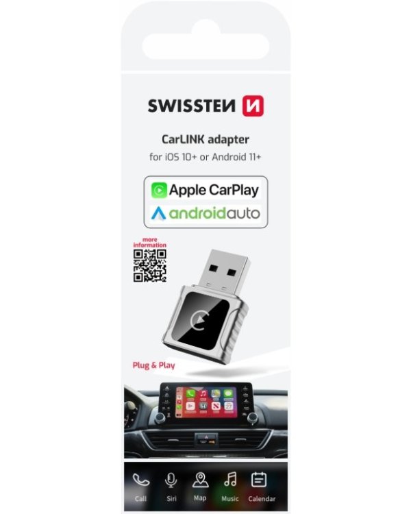 Swissten CarLink Адаптер Apple CarPlay / Android Auto
