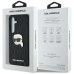 Karl Lagerfeld Leather Monogram Pin Logo Karl Head Чехол для Samsung Galaxy S25 Plus