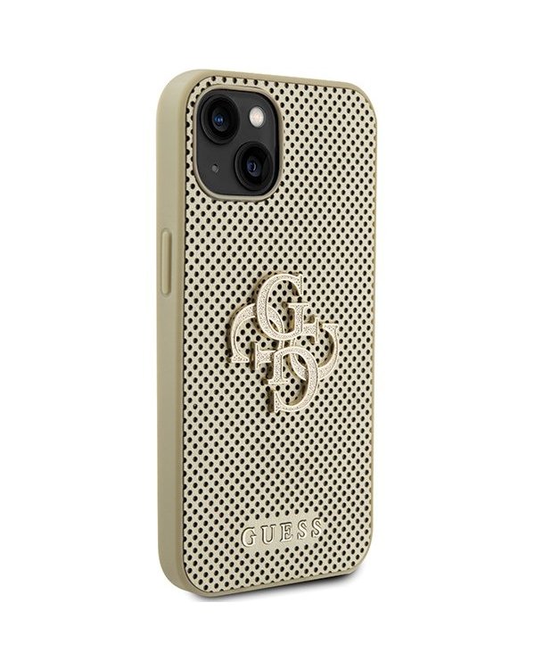 Guess Perforated 4G Glitter Back Case Защитный Чехол для Apple iPhone 15