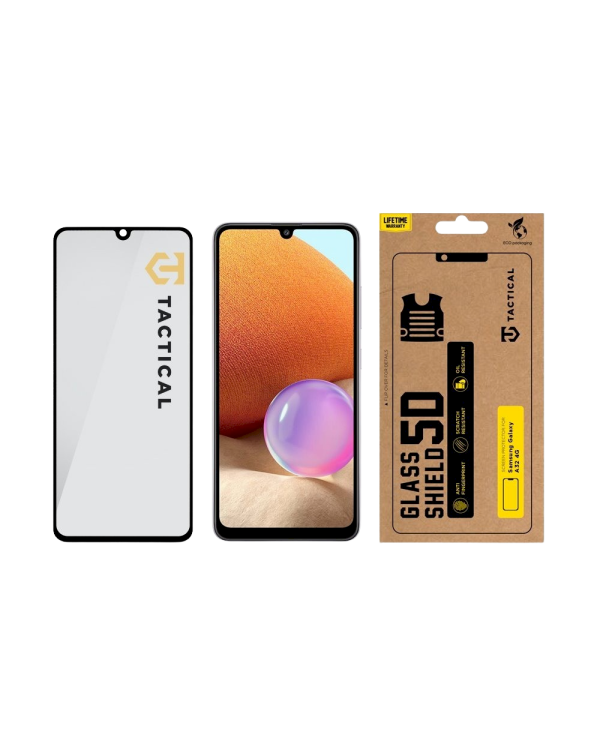 Tactical Glass Shield 5D Защитное стекло для Samsung Galaxy A32 4G / чёрный