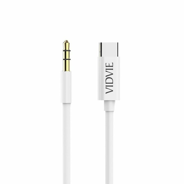 Обложка книги «Vidvie AL1109 AUX провод USB-C -> 3.5 mm 1.5m Белый»