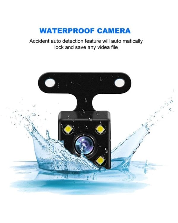 RoGer 2in1 DVR3 Автомобильный видеорегистратор и камера заднего вида / Full HD / 170' / G-Sensor / MicroSD / LCD 4''