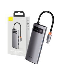 Baseus Metal Gleam Series Hub 5 в 1 / USB-C - 3 порта USB 3.0 / HDMI / USB-C PD