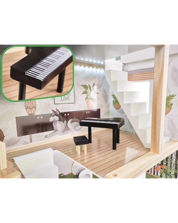 Lulilo Деревянный Кукольный дом Floro Boho 70cm