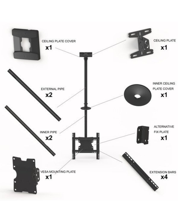 Multibrackets MB-5460 Потолочное крепление для телевизора до 55" / 70kg