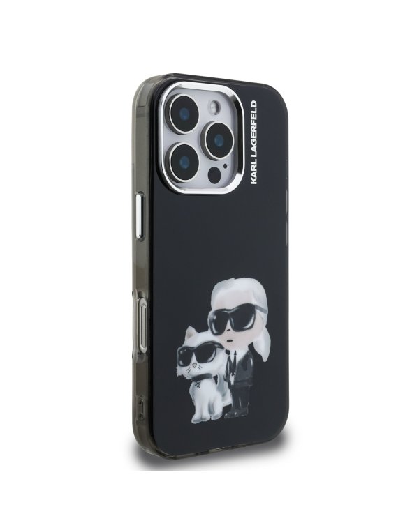 Karl Lagerfeld IML Aquarelle Karl and Choupette Case Чехол для Apple iPhone 16 Pro