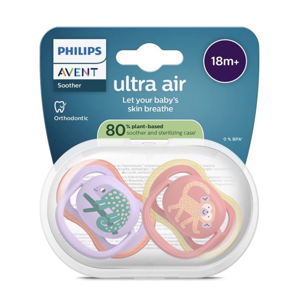 Обложка книги «Philips Avent Ultra Air Deco Детские Пустышки 18m+ 2pcs»
