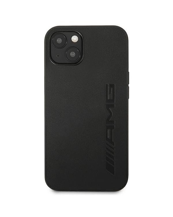 AMG AMHCP13MDOLBK Back Case Кожанный Чехол для телефона Apple iPhone 13 Черный