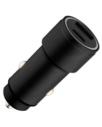 Qualo QLS-AC-38 Aluminum Авто зарядка 38W / USB-C / USB-A