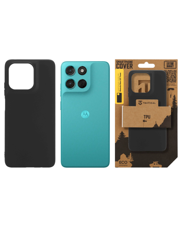 Tactical TPU Cover Защитный чехол для Motorola Moto G57 Power / чёрный