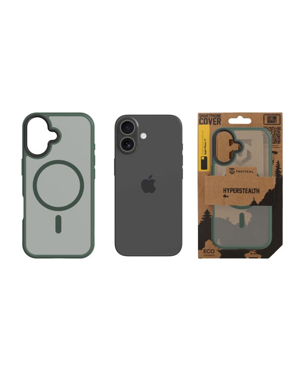 Дополнительное изображение книги «Tactical MagForce Hyperstealth Cover Защитный чехол для iPhone 17 / лесной зелёный»