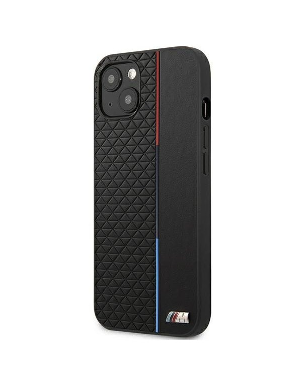 BMW Коллекция M BMHCP13MTRTBK Back Case Кожанный Чехол для телефона Apple iPhone 13