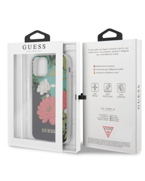 Guess GUHCN61IMLFL01 Flower Shiny N.1 Cover Чехол для Apple iPhone 11 Black