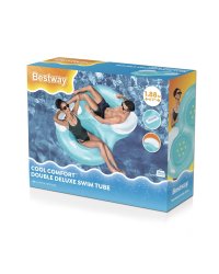 Bestway 43009 Inflatable Cool Comfort Двойной Надувной Круг 188×117cm