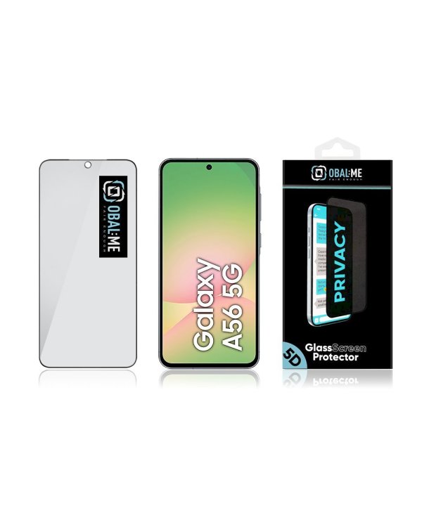 Дополнительное изображение книги «OBAL:ME Privacy 5D Glass Screen Protector Защитное стекло для Samsung Galaxy A56 5G/A36 5G / чёрный»