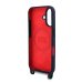 Red Bull Silicone Vertical Logo MagSafe Case + Crossbody Strap Чехол и ремешок через плечо для Apple iPhone 16