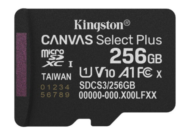 Kingston Canvas Select Plus MicroSDXC Карта памяти 256GB
