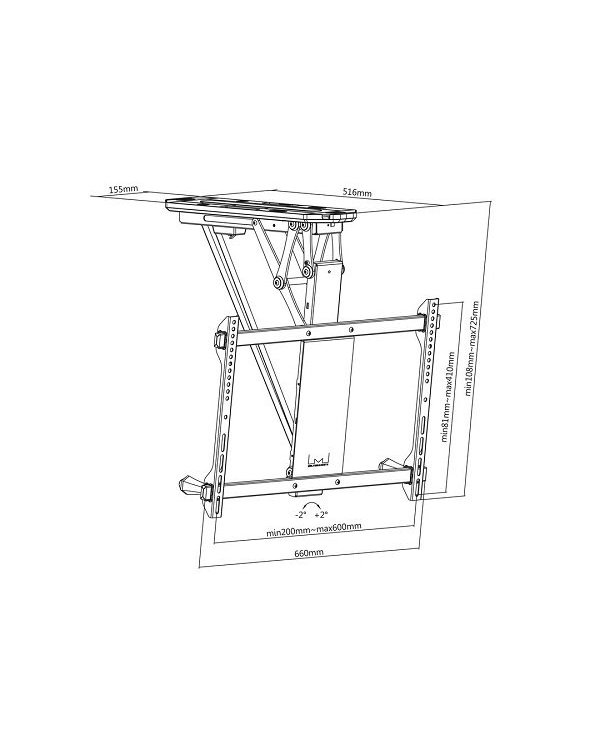 Multibrackets MB-7888 Моторизованное потолочное крепление для 70" / 35kg
