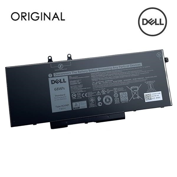 Оригинальная аккумуляторная батарея 4GVMP для портативного компьютера Dell 68Wh