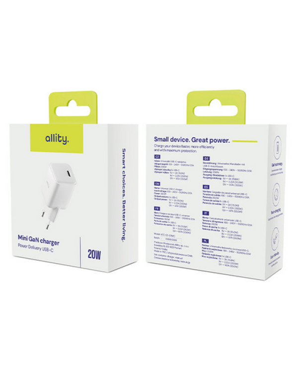 Allity ATC-01-20WC Сетевое Зарядное Устройство 20W