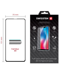 Swissten Ultra Durable Full glue / Full Face Tempered Glass Защитное стекло Apple iPhone 14 Pro Max Черное