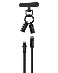 Devia 2in1 Lanyard 27W USB-C - Lightning Кабель 1.2m