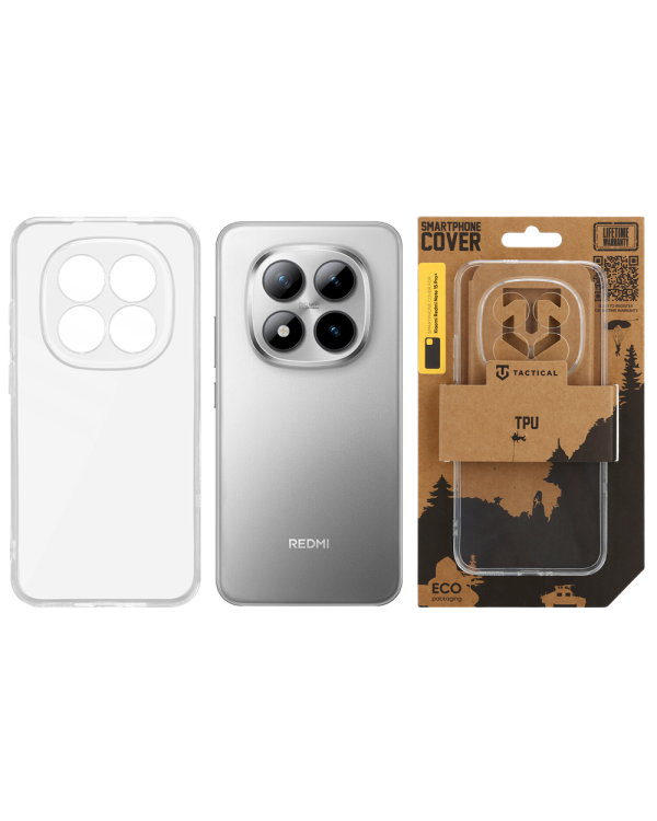 Tactical TPU Cover Защитный чехол для Xiaomi Redmi Note 15 Pro+ 5G / прозрачный