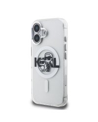Karl Lagerfeld IML Glitter Karl and Choupette Sketch MagSafe Case Чехол для Apple iPhone 16