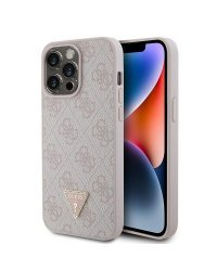 Guess Leather 4G Diamond Triangle Back Case Защитный Чехол для Apple iPhone 15 Pro Max