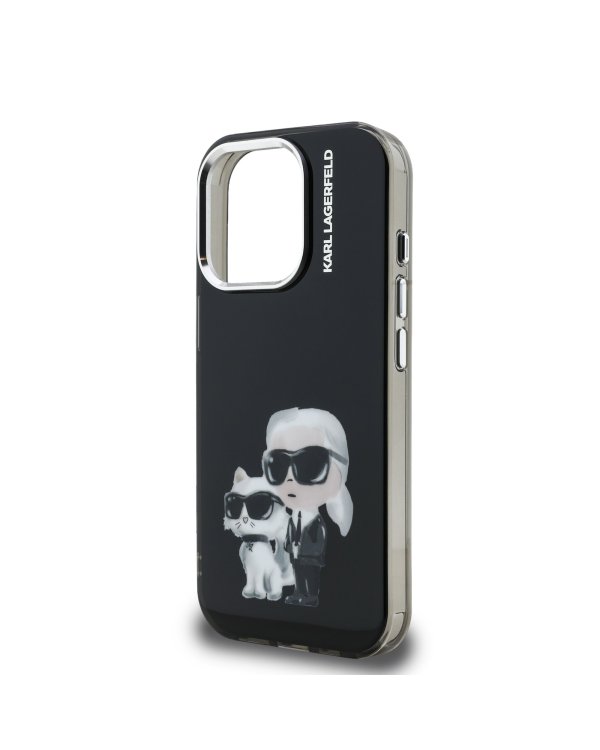 Karl Lagerfeld IML Aquarelle Karl and Choupette Case Чехол для Apple iPhone 15 Pro Max