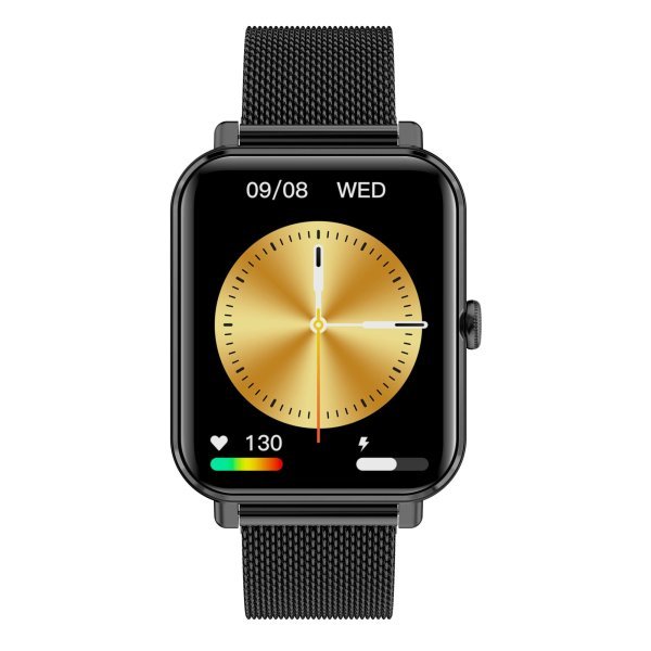 Garett Smartwatch GRC CLASSIC Black Steel Умные часы IPS / Bluetooth / IP68 / SMS