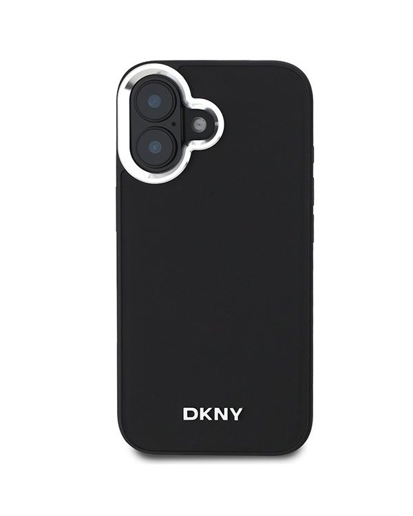 DKNY Plain Silver Logo MagSafe Защитный Чехол для Apple iPhone 16