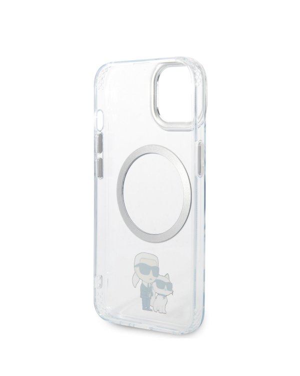 Karl Lagerfeld IML Karl and Choupette MagSafe Защитный чехол для iPhone 13 / прозрачный