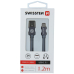 Swissten Textile Универсальный Quick Charge 3.1 USB-C USB Кабель данных 1.2м
